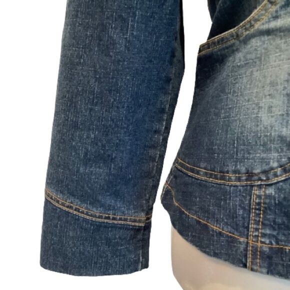 BONGO DENIM BLAZER STYLE BUTTON UP JACKET SIZE 5 - Picture 9 of 9